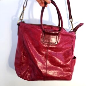 Hobo The Original Elegant Burgundy Leather Tote Bag